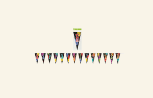 Black Birthday Flag Banner