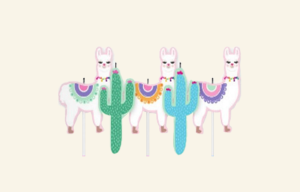 Llama Candles 5pk