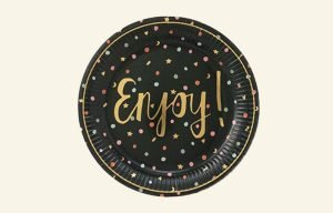 Gold Enjoy Plates 8pk