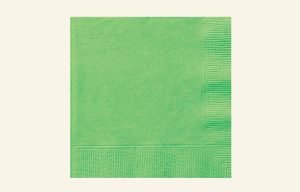 Green Beverage Napkins 20pk