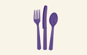Purple Cutlery
