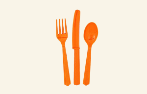 Orange Cutlery