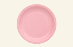 Pink Dinner Paper Plates 20pk