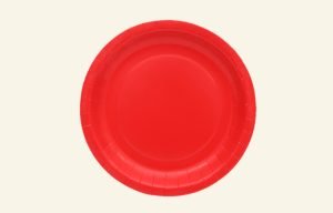 Red Dinner Paper Plates 20pk