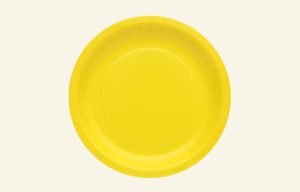 Yellow Dinner Paper Plates 20pk