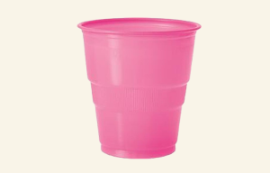 Hot Pink Plastic Cups