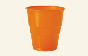 Orange Plastic Cups