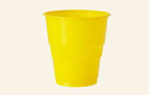 Yellow Plastic Cups