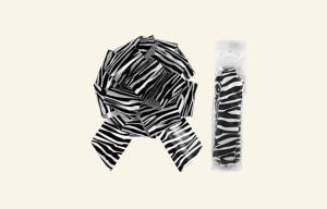 Zebra Black Pull Bow