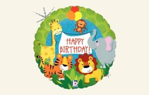 Animals Birthday Balloon