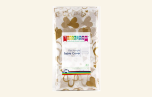 Gold Hearts Tablecover