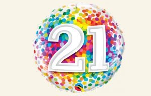 21st Colourful Balloon