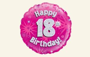 18th Pink Balloon