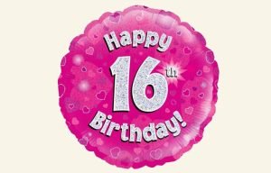 16th Pink Balloon