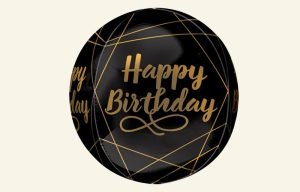 Elegant Birthday Orbz Balloon