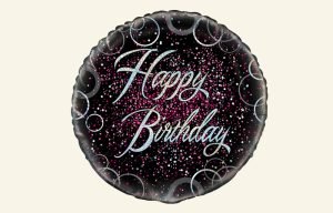 Pink Birthday Balloon