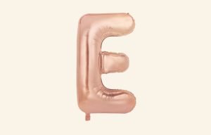 Rose Gold Letter E Balloon