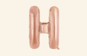 Rose Gold Letter H Balloon
