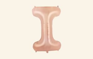 Rose Gold Letter I Balloon