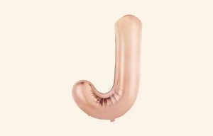 Rose Gold Letter J Balloon