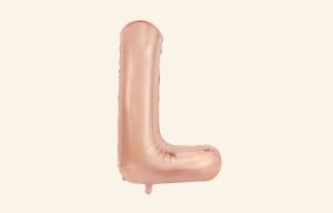 Rose Gold Letter L Balloon