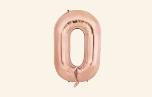 Rose Gold Letter O Balloon