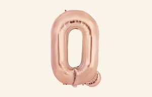 Rose Gold Letter Q Balloon