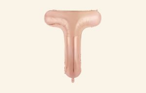 Rose Gold Letter T Balloon