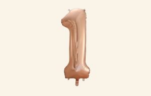 Rose Gold Number 1 Balloon