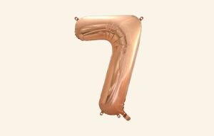 Rose Gold Number 7 Balloon