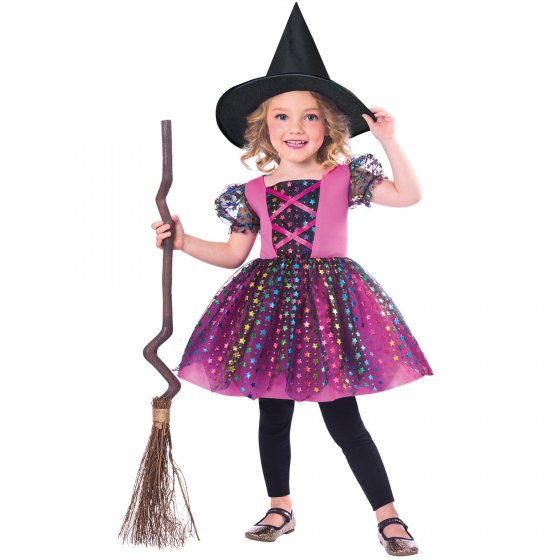 Rainbow Witch Kids Costume - Queenparty