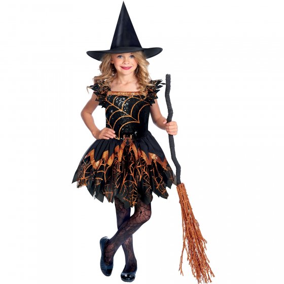 Spooky Spider Witch Kids Costume - Queenparty