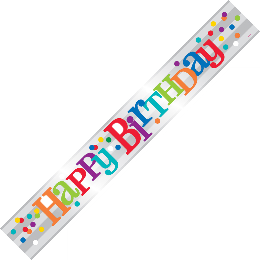 Rainbow Birthday Banner - Queenparty