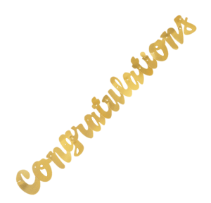 Congratulations Gold Foil Banner