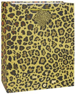Gold Leopard Gift Bag