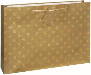 Gold Glitter Dot Gift Bag