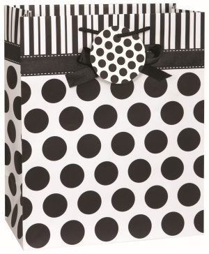 Black & White Dots Gift Bag