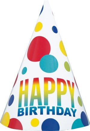 Rainbow Birthday Hats
