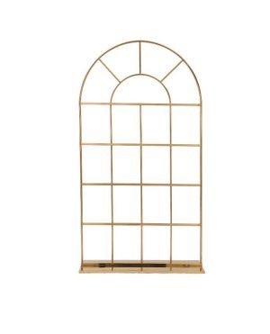 Gold Arch Grid Frame Backdrop Hire Sydney