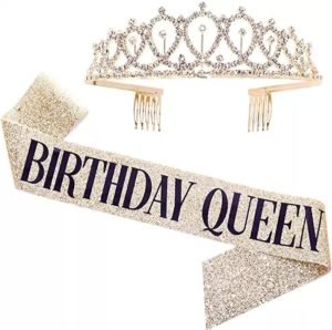 Birthday Queen Tiara & Sash Set