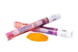 Orange Holi Powder Popper