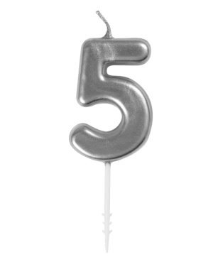 Silver Pick Candle 5
