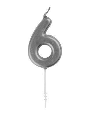 Silver Pick Candle 6