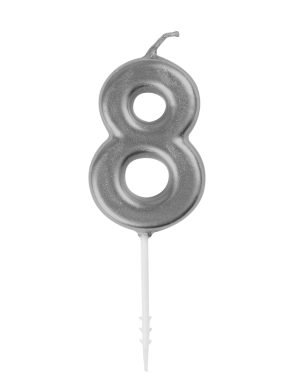 Silver Pick Candle 8