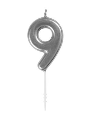 Silver Pick Candle 9
