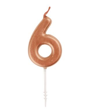 Rose Gold Pick Candle 6