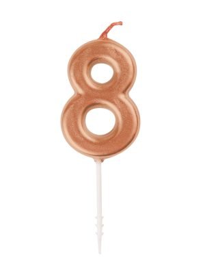 Rose Gold Pick Candle 8