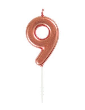 Rose Gold Pick Candle 9