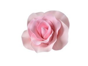 Large Single Rose Pink Sugar Flower