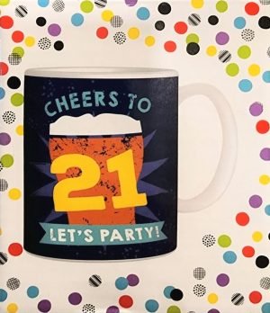 21 Birthday Novelty Mug